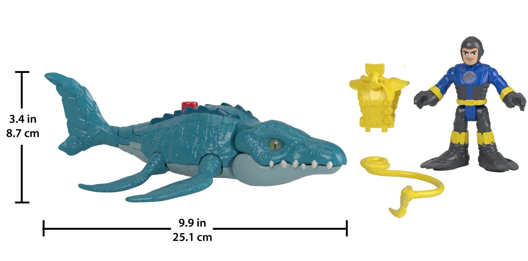 Amazon.com: Imaginext Jurassic World, Mosasaurus & Diver : Toys